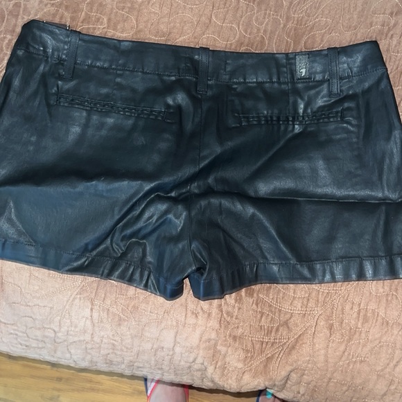 Vegan leather shorts  in great condition - Picture 3 of 3